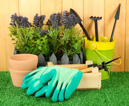Reusable garden items prepared for charity partnership donation